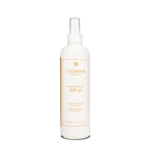 [TDC-34449] Spray Solar SPF 50 -Sun Block SPF 50 / Emulsión ligera de protección total  300 ml